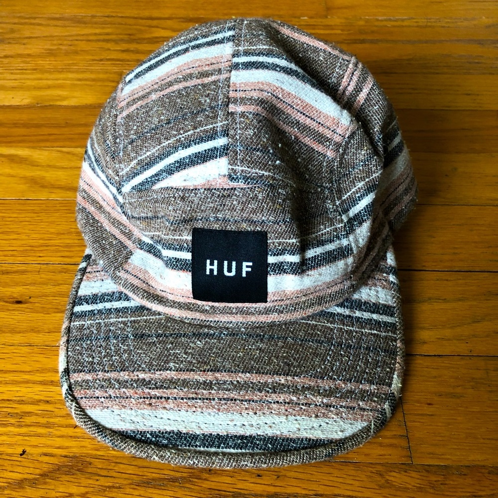 HUF Five Panel Men’s Striped Strap-back Hat